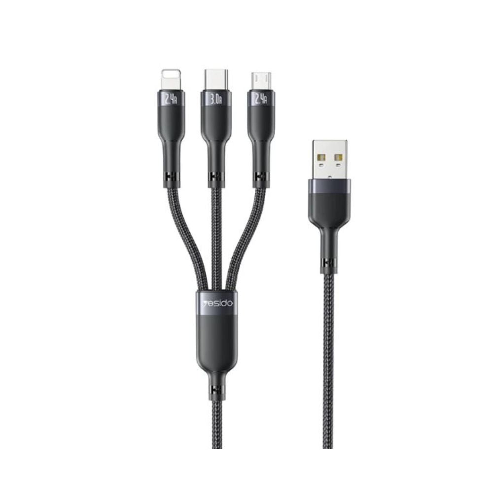 Yesido CA91 3 in 1 USB cable Yesido CA91 3 in 1 USB cable